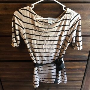 Black & tan striped top